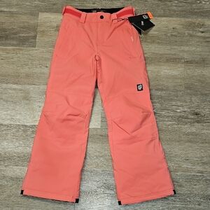 Orage Tassara Kids Pink Salmon Snow Pant New With Tags Size Girls 8